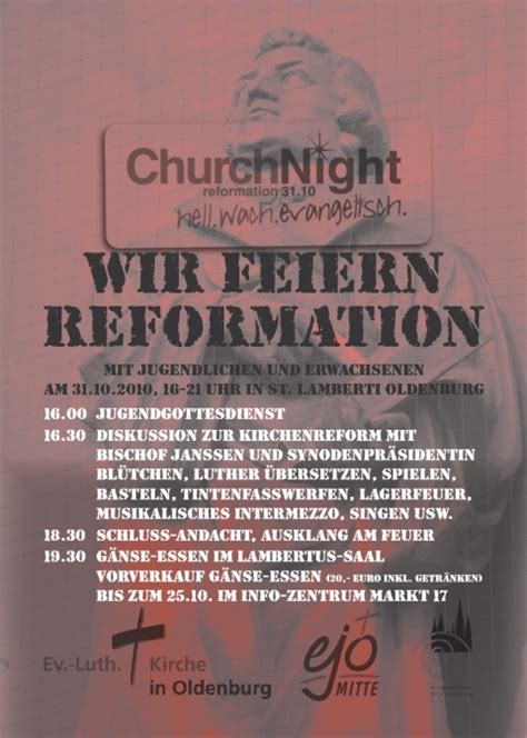 Wir Feiern Reformation Ev Luth Kirche In Oldenburg