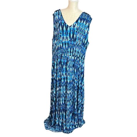 Lane Bryant Dresses Nwt Lane Bryant Sleeveless Maxi Dress Blue