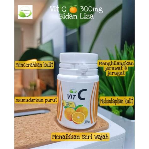 VIT C Murah 300mg 30 Kapsul By Bidan Liza Shopee Malaysia