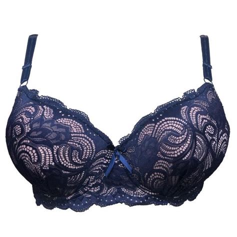 Soutien Gorge E Coqu Dentelle Fleurie Bleu Fond Nude Lingerie