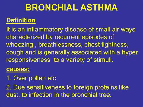 Bronchial Asthma Ppt