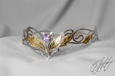 Wedding Diadem Bridal Elven Tiara Elf Leaf Crown Bridal Hair Vine Wedding Headpiece