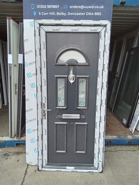 Brand New Anthracite Grey Upvc Front Door Mm X Mm C D Used