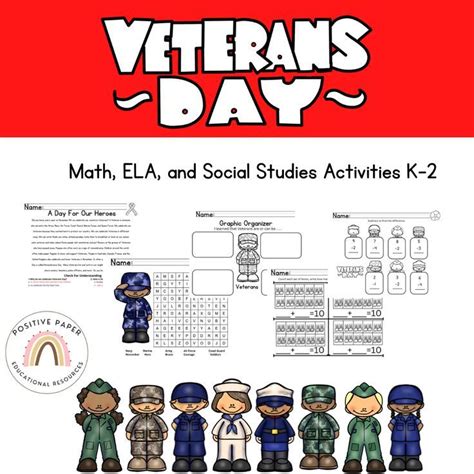 Veterans Day Activities K-3 | Social studies activities, Nonfiction ...