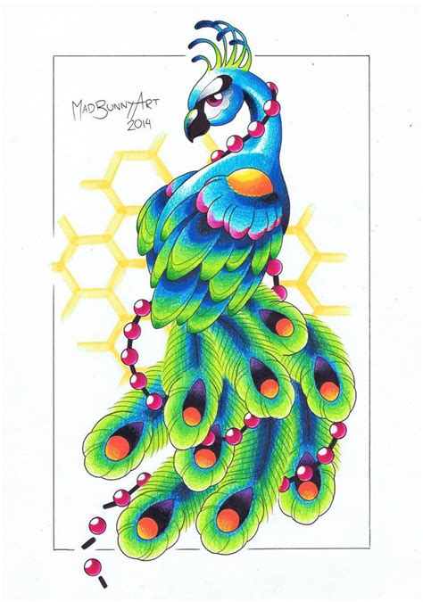 Peacock Tattoo Flash By Madbunnyart Peacock Tattoo Flash Tattoo Tattoos