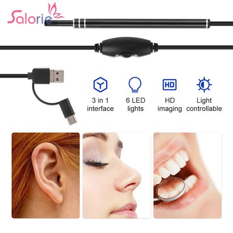 5 5mm Wifi Ear Otoscope Wireless Digital Endoscope Ear Inspection High