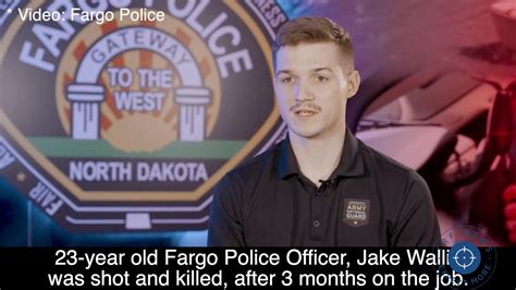 Fargo Police Officer Jake Wallin Aged 23 Fatally Shot On Friday Trf News