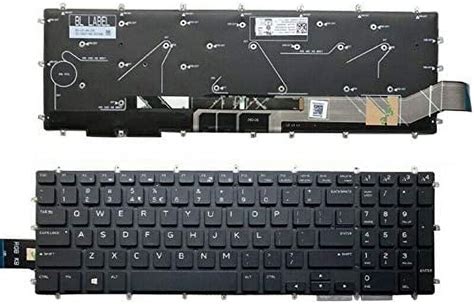 New Us Black English Backlit Laptop Keyboard Without Palmrest For Dell Alienware M15 R1 M17 R1