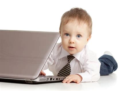 Infant Using Laptop — Stock Photo © Kot2626 3019976