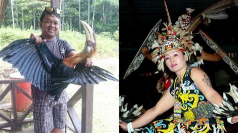 Foto Panglima Burung Suku Dayak