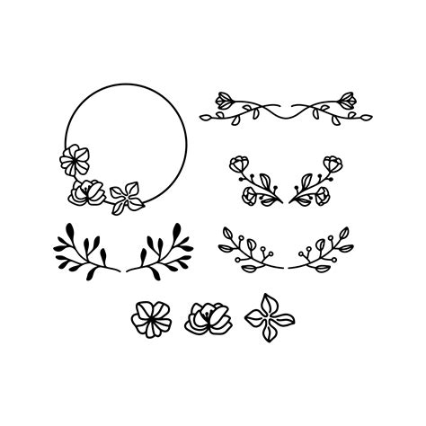 Free Svg Free Floral Svg Floral Frame Svg Eps Dxf Files Artofit