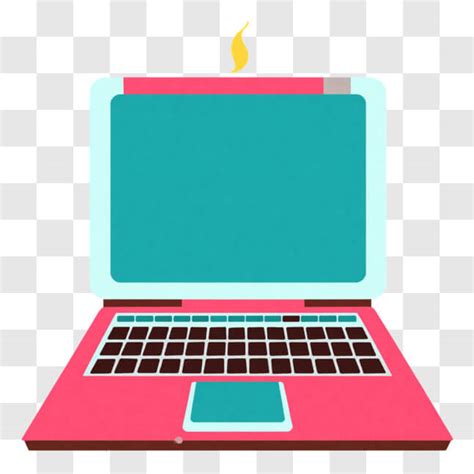 Download Pink Laptop With Candle Png Online Creative Fabrica