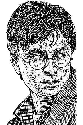 Daniel Radcliffe Harry Potter Comes Of Age One Hedcut At A Time