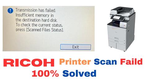 Scan To Folder Or Email Transmission Issue On Ricoh Printer Ricoh