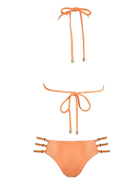 Neon Orange Vixen Brazilian Bikini Water Vixen Swim