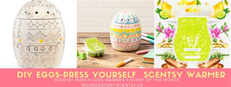 SCENTSY MARCH 2020 WARMER SCENT OF THE MONTH EGGS PRESS YOURSELF