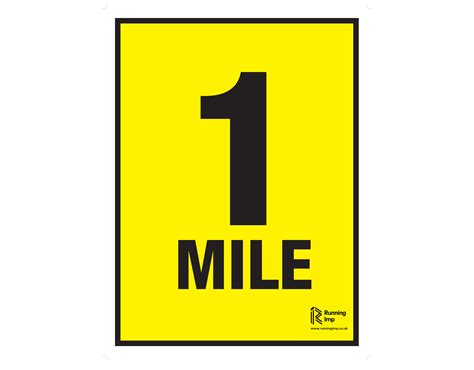 Mile Marker Event Signs Running Imp Running Imp