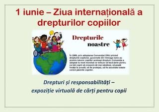 Iunie Ziua Interna Ional A Drepturilor Copiilor Pdf