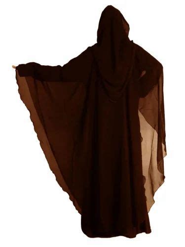 Burqa Women Modest City Plain Brown Nida Farasha Size Free Size At Rs