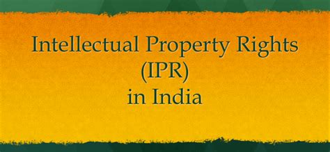 Intellectual Property Rights IPR in India - RajRAS | RAS Exam Preparation