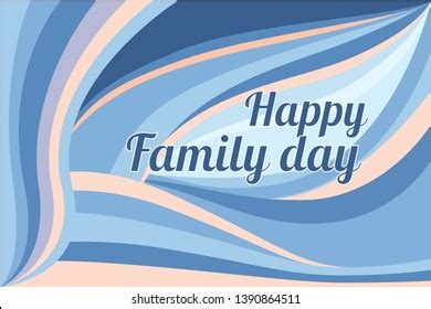 Background Card Happy Banner Family Day Stock Vector (Royalty Free ...