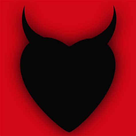 Heart Series Love Black Devil Horns Painting By Tony Rubino Pixels