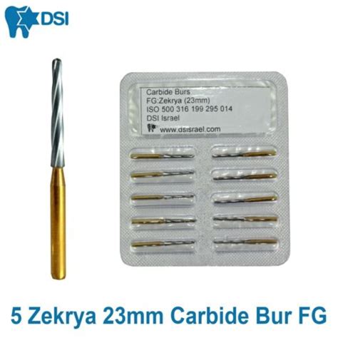 5x DSI Dental Zekrya Carbide FG Bur Surgical Bone Cutter 23mm Gingival