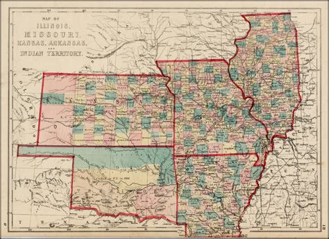 Oklahoma Arkansas Map With Cities Map