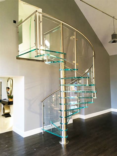 Spiral Staircase Pontefract A Stunning Glass Spiral Stair Project