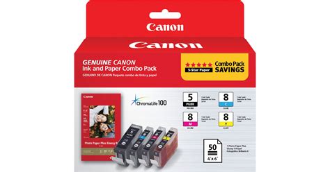 Canon Pgi Cli Ink Tank Combo Pack With Pp Photo B