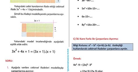 Sinif Arpanlara Ayirma Konu Anlatimi Test Matematik