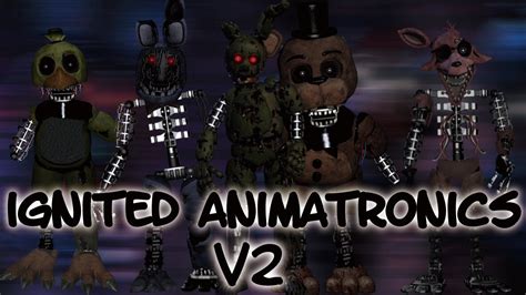 Fnaf Speed Edit Making Ignited Animatronics V2 Youtube