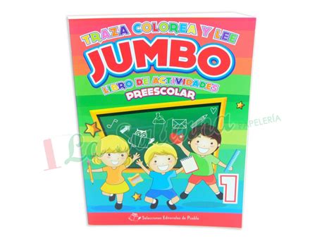 Libro Colorear Jumbo Traza Colorea Y Lee Pz