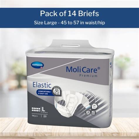 MoliCare Premium Elastic 10D Adult Incontinence Brief L Heavy