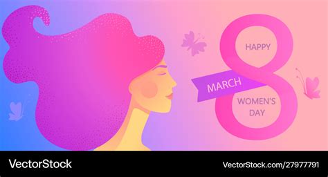 Banner For International Womens Day Royalty Free Vector