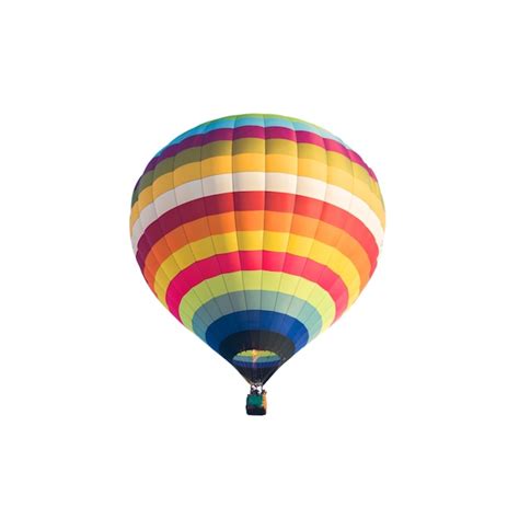 Premium Photo Colorful Hot Air Balloon Isolated On White Background