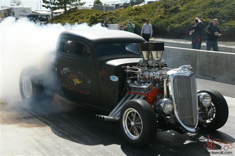 1934 Ford Three 3 Window Coupe Blown Gasser Hot Rod