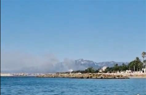 As Se Ha Visto El Espectacular Incendio De Mont Roig Desde Cambrils