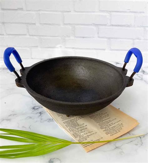 Buy Javier Ltr Induction Friendly Black Cast Iron Kadhai At Off