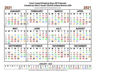 Nalc 2023 Color Calendar - Printable Calendar 2023