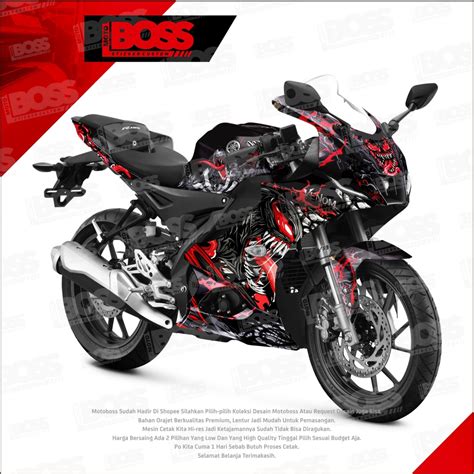 Jual Sticker Decal Yamaha R V Full Body Stiker Striping Full Body