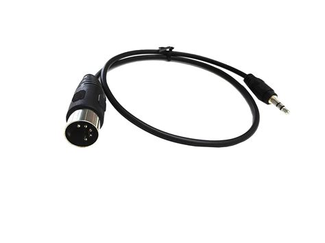 Sinloon 5 Pin Din Male Cable 5 Pin Din Plug To 35mm18in Trs Stereo Male Jack