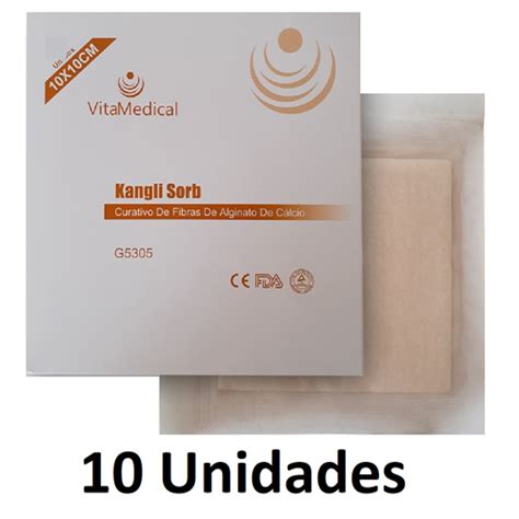 Caixa Unidades Kangli Sorb Alginato X Vita Medical Fibras