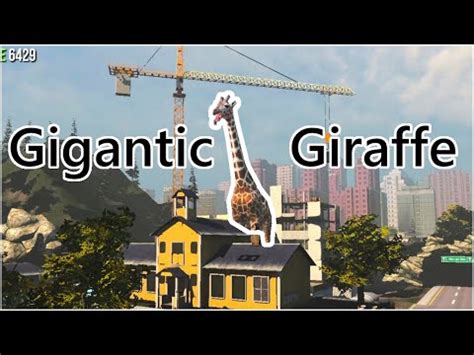 I Am A Giant Giraffe Goat Simulator Growing Goat Mod YouTube