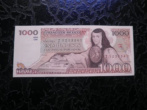 Billete De 1000 Pesos De Sor Juana De Asbaje Con Marca De Agua Ciudad