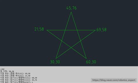 [오토캐드] [기초] 각도 상대 극좌표 쉽게 이해하기 극좌표 추적 직교 꿀팁 네이버 블로그