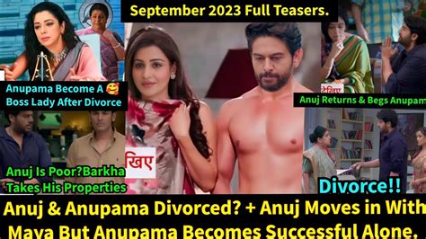 Anupama Starlife September 2023 Full Teasers Update In English Anuj