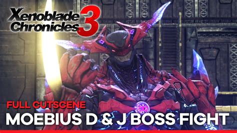 Xenoblade Chronicles 3 Moebius D And J Boss Fight Full Cutscene