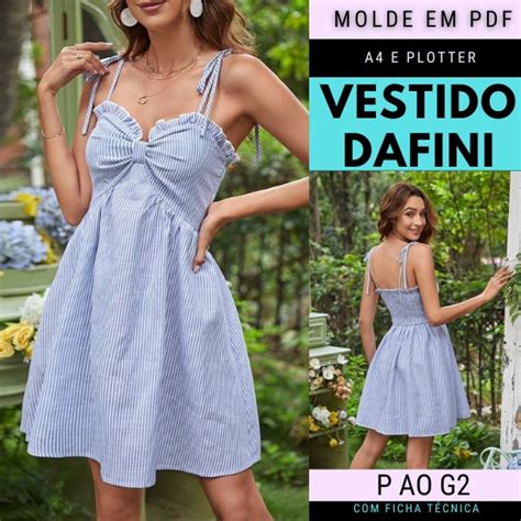 Molde Vestido Dafini Casini Moldes Hotmart