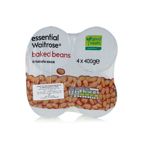 Essential Waitrose Baked Beans 4x400g Spinneys UAE